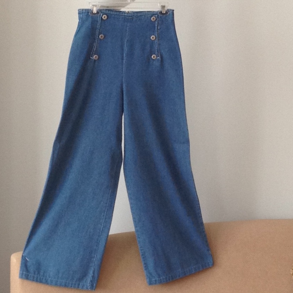 ⭕️ AT Denim - High Waist 'Sailor' Wide Leg Jeans